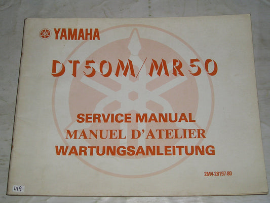 YAMAHA DT50 M  MR50  1978  Service Manual  2M4-28197-80  #1119