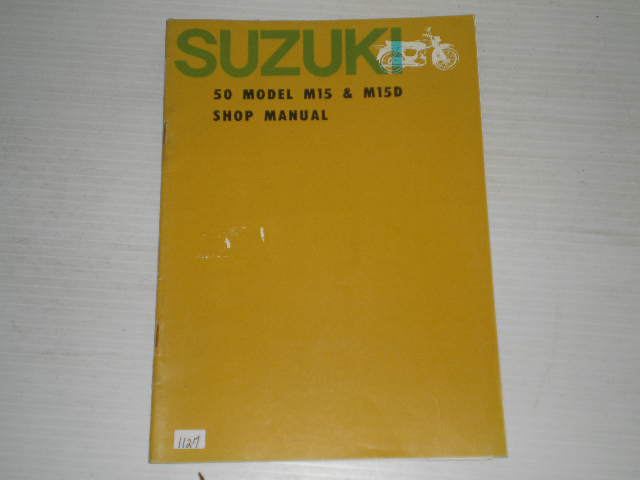 SUZUKI 50  Model M15  M15D  1964   Shop / Service Manual  #1127