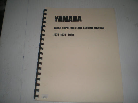 YAMAHA TX750  Twin  1973 1974   Service Manual Supplement   #1132