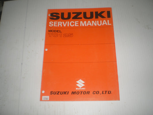 SUZUKI TC125  Prospector  1972  Factory Service Manual  #1136