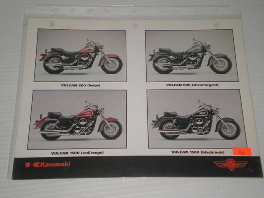 KAWASAKI VULCAN   800 VULCAN 1500  VULCAN NOMAD  # 113