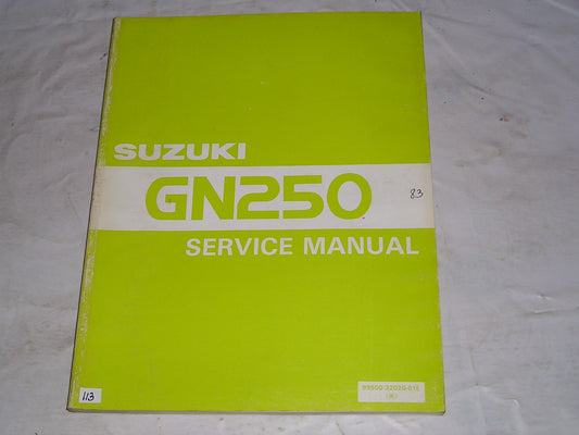 SUZUKI GN250 1983 Service Manual  99500-32020-01E  #113