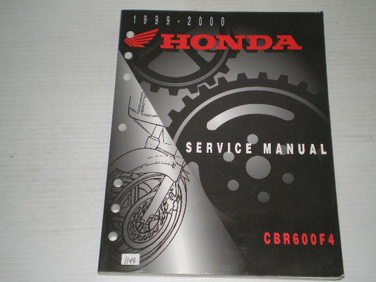 HONDA CBR600F4  1999 2000  Service Manual  61MBW01  #1148