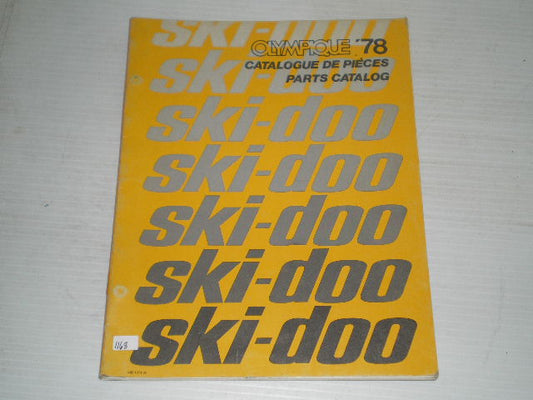 BOMBARDIER SKI-DOO Olympique 300 & 340 1978 Parts Catalogue 480 1071 00 #S92
