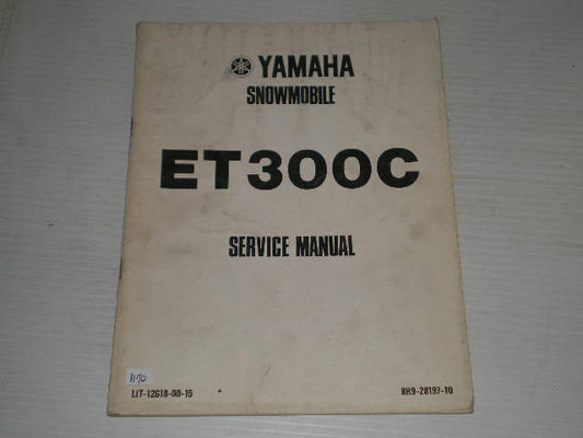 YAMAHA ET300 C  Enticer 1979  Service Manual  8H9-28197-10  LIT-12618-00-15  #S93