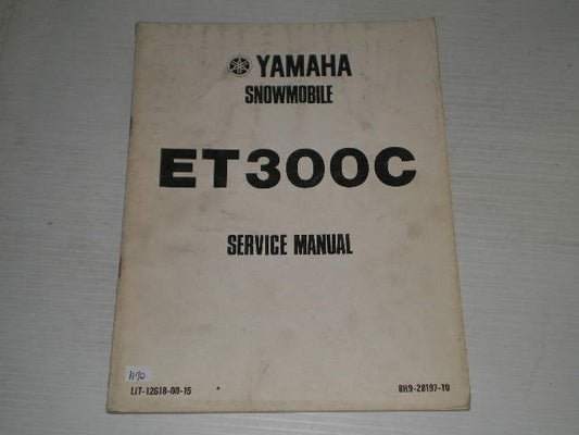 YAMAHA ET300 C Enticer 1979 Service Manual 8H9-28197-10 LIT-12618-00-15 #S93