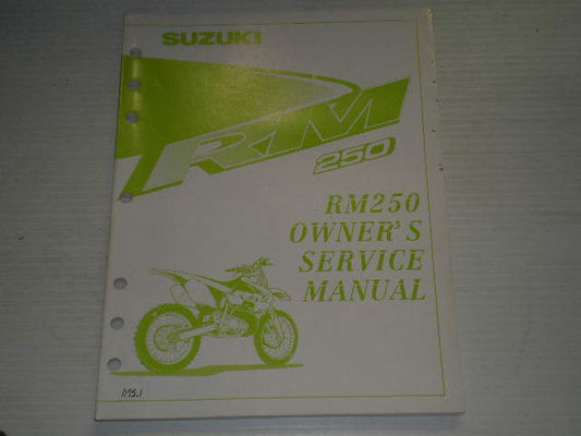 SUZUKI RM250X RM250 X 1999 Owner's Service Manual 99011-37E53-03A #1175