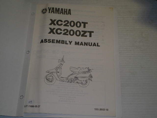 YAMAHA XC200 T ZT 1986  Assembly Manual  1XX-28107-10  LIT-11666-05-27 #117