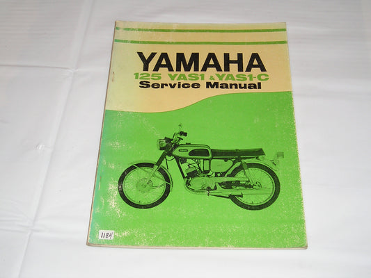 YAMAHA 125 Model  YAS1  YAS1-C  1971   Service Manual  #1184