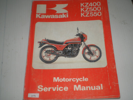 KAWASAKI KZ400 KZ500 KZ550 1979-1983  Service Manual  99924-1018-05  #1199