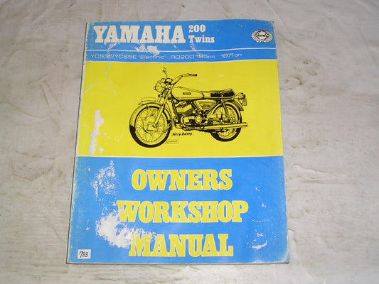 YAMAHA YCS3E  YCS5E  RD200  1971 on  Haynes Workshop / Service Manual 156 #783