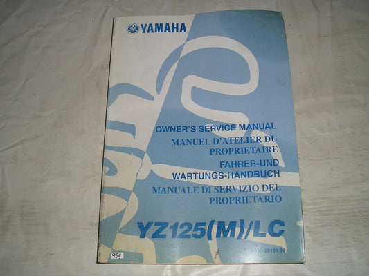 YAMAHA YZ125(M)/LC  YZ125 M/LC  2000  Owner's Service Manual  5HD-28199-30  #954