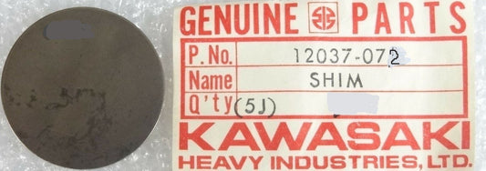 KAWASAKI KZ750 Valve Clearance Adjustment Shim 3.25T 12037-072