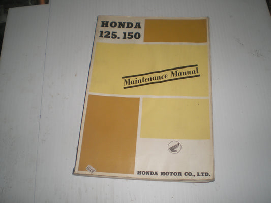 HONDA 125 150  Models  C92  CB92  CS92  C95  CA95  1963  Service Manual  #1204
