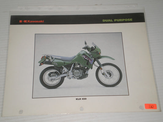 KAWASAKI KLR650  KLX 300 KDX200  SALES  BROSCHURE