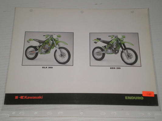 KAWASAKI KLR650  KLX 300 KDX200  SALES  BROSCHURE