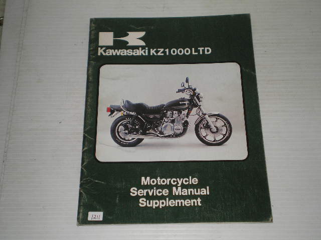 KAWASAKI KZ1000 B3 LTD 1979  Service Manual Supplement  99963-0012-01  #1211