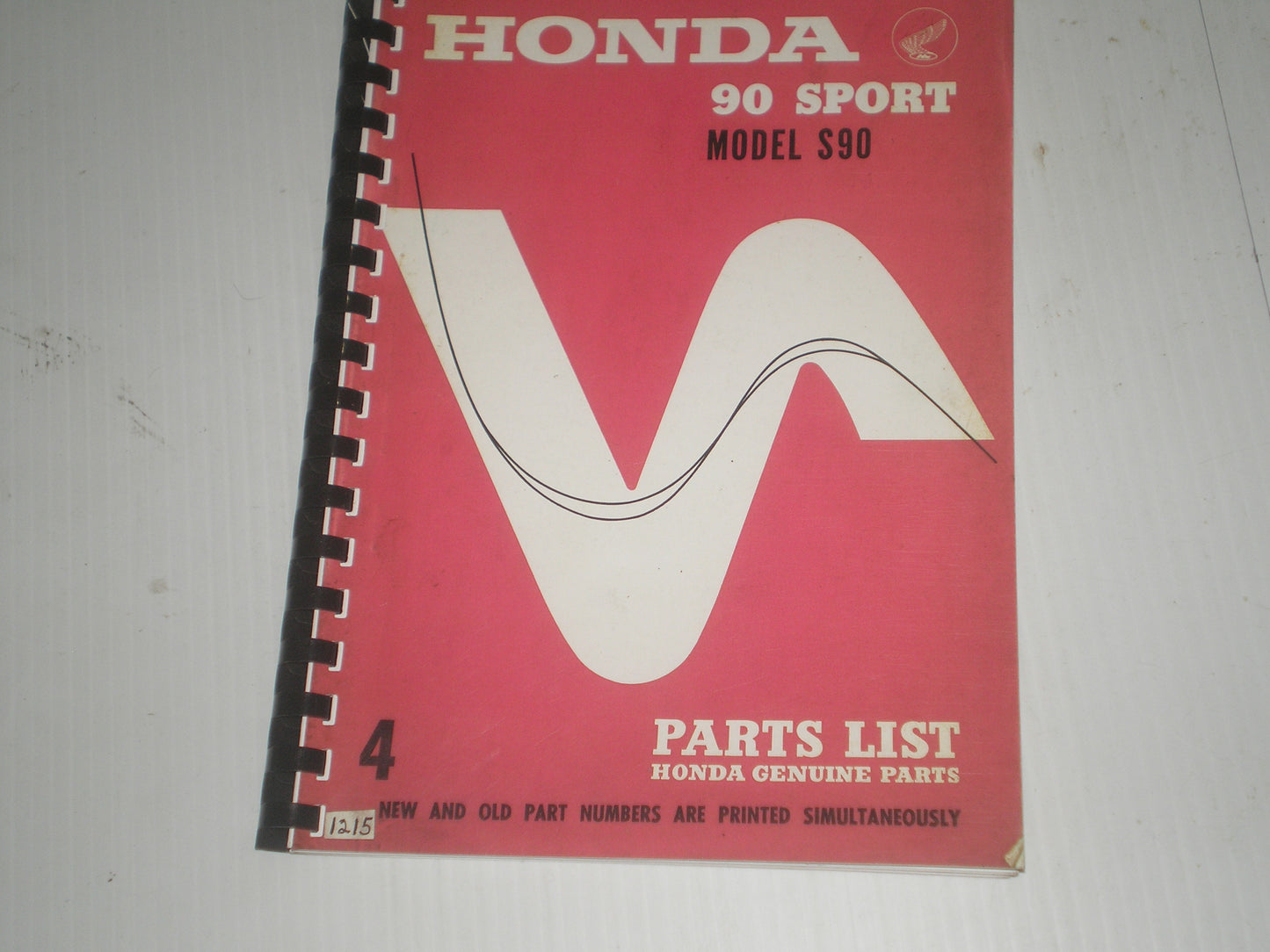 HONDA 90 Sport  Model S90  1965  Factory Parts List  #1215