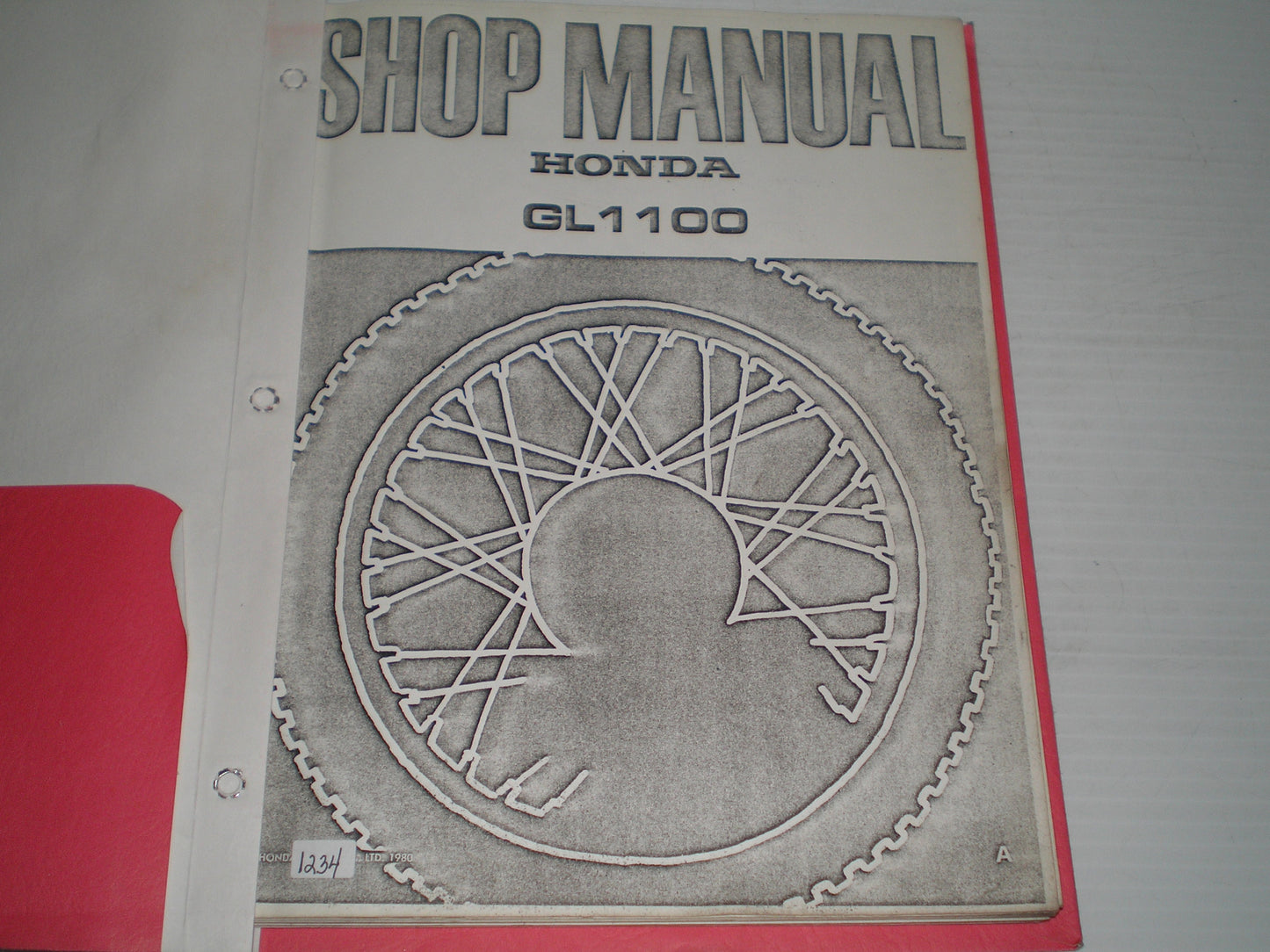 HONDA GL1100 A 1980  Service / Shop Manual Addendum  6137104Z  #1234