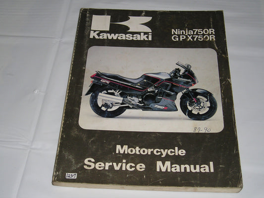 KAWASAKI GPX750 R  ZX750 F1 F2 F3 F4  1987-1990  Service Manual  99924-1079-03  #1237