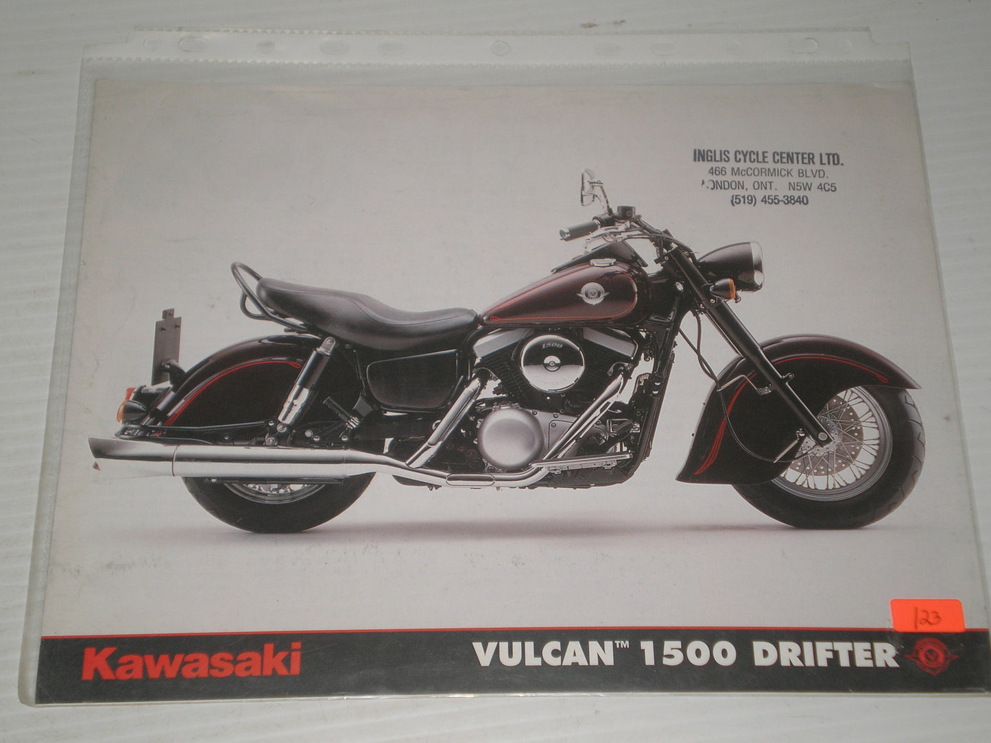 KAWASAKI VULCAN 1500  DRIFTER SALES B ROCHURE   123