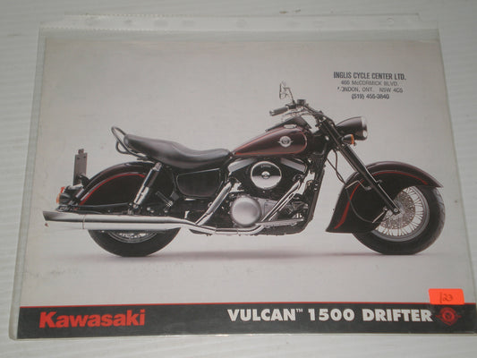 KAWASAKI VULCAN 1500 DRIFTER SALES B ROCHURE 123