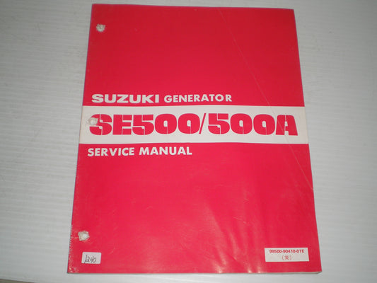 SUZUKI SE500 SE500A 1982 Generator Service Manual 99500-90410-01E #1240