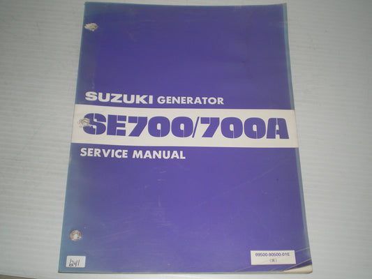 SUZUKI SE700 SE700A 1982 Generator Service Manual  99500-90500-01E