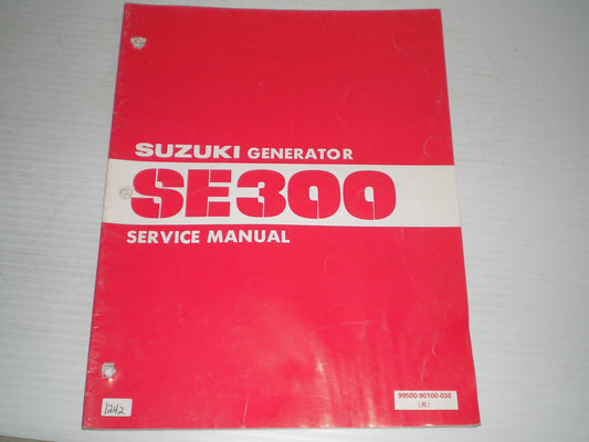 SUZUKI SE300 1981 Generator Service Manual 99500-90100-03E #1242