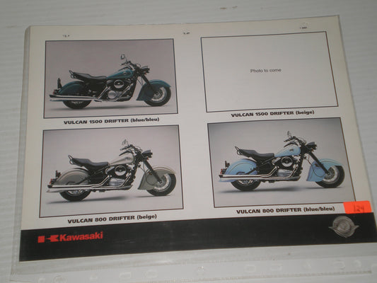 KAWASAKI 800 DRIFTER MOTORCYCLE SALES BROCHURE 124