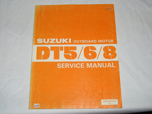 SUZUKI DT5 DT6 DT8  Outboard Motor  Service Manual  99500-98532-01E  #1259