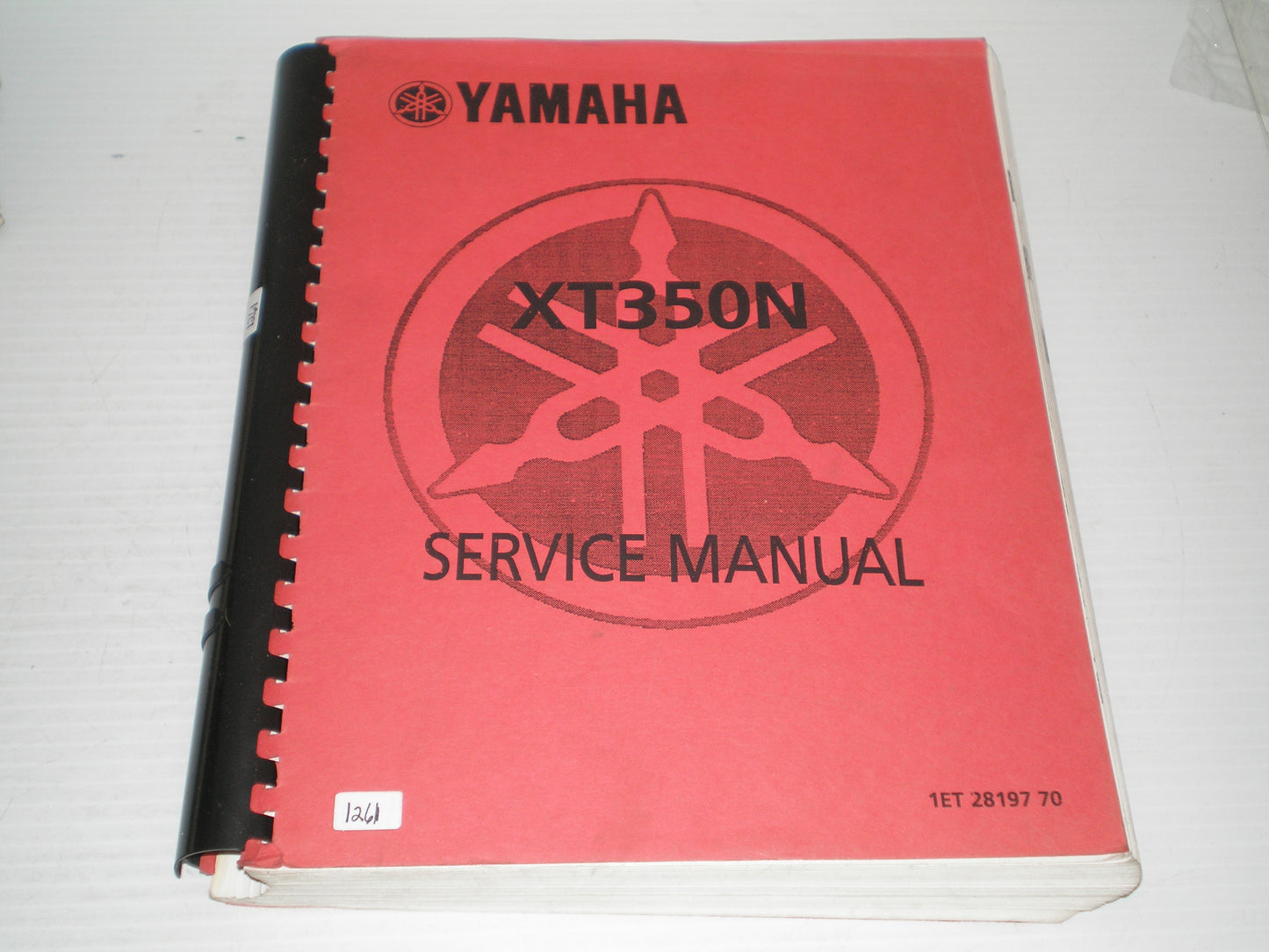 YAMAHA XT350 N  XT350N 1985  Service Manual  1ET-28197-70  #1261