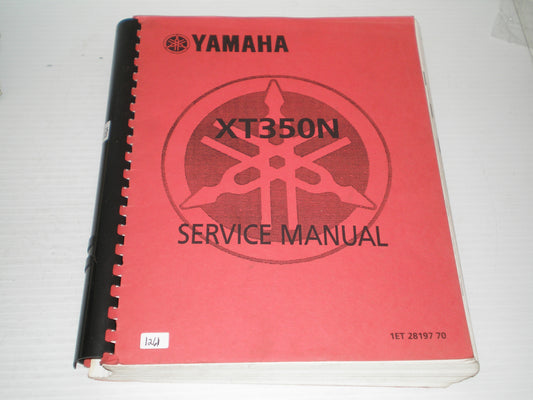 YAMAHA XT350 N  XT350N 1985  Service Manual  1ET-28197-70  #1261