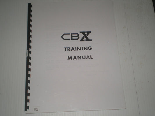 HONDA CBX  1978  Pre-Delivery Inspection Instructions  Service Training Manual  #1266