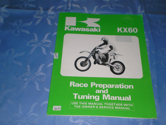 KAWASAKI KX60 1985  Race Preparation & Tuning Manual  99920-1337-01  #1277