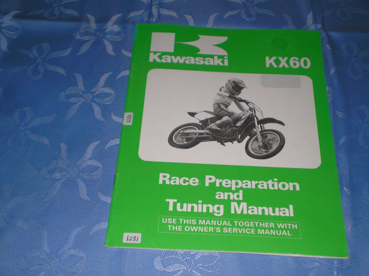 KAWASAKI KX60 1986  Race Preparation & Tuning Manual  99920-1392-01  #1281