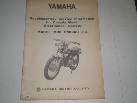 YAMAHA JT1 1971 Electronical System Service Manual Supplement #1285