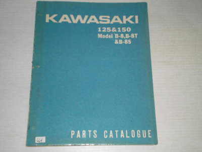 KAWASKI B8 B8S B8T 125 & 150 cc 1965-1969  Parts Catalogue 6912  #664
