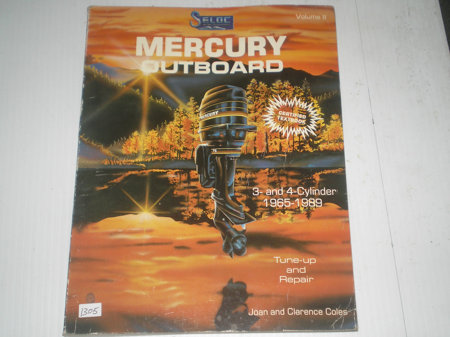 MERCURY Outboard Motor  3 & 4 Cylinder  1965-1989  Tune-up and Repair Marine Manual  #1305