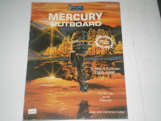 MERCURY Outboard Motor  3 & 4 Cylinder  1965-1989  Tune-up and Repair Marine Manual  #1305