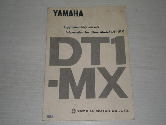 YAMAHA DT1-MX  1970  Service Supplement Manual  #1313.8