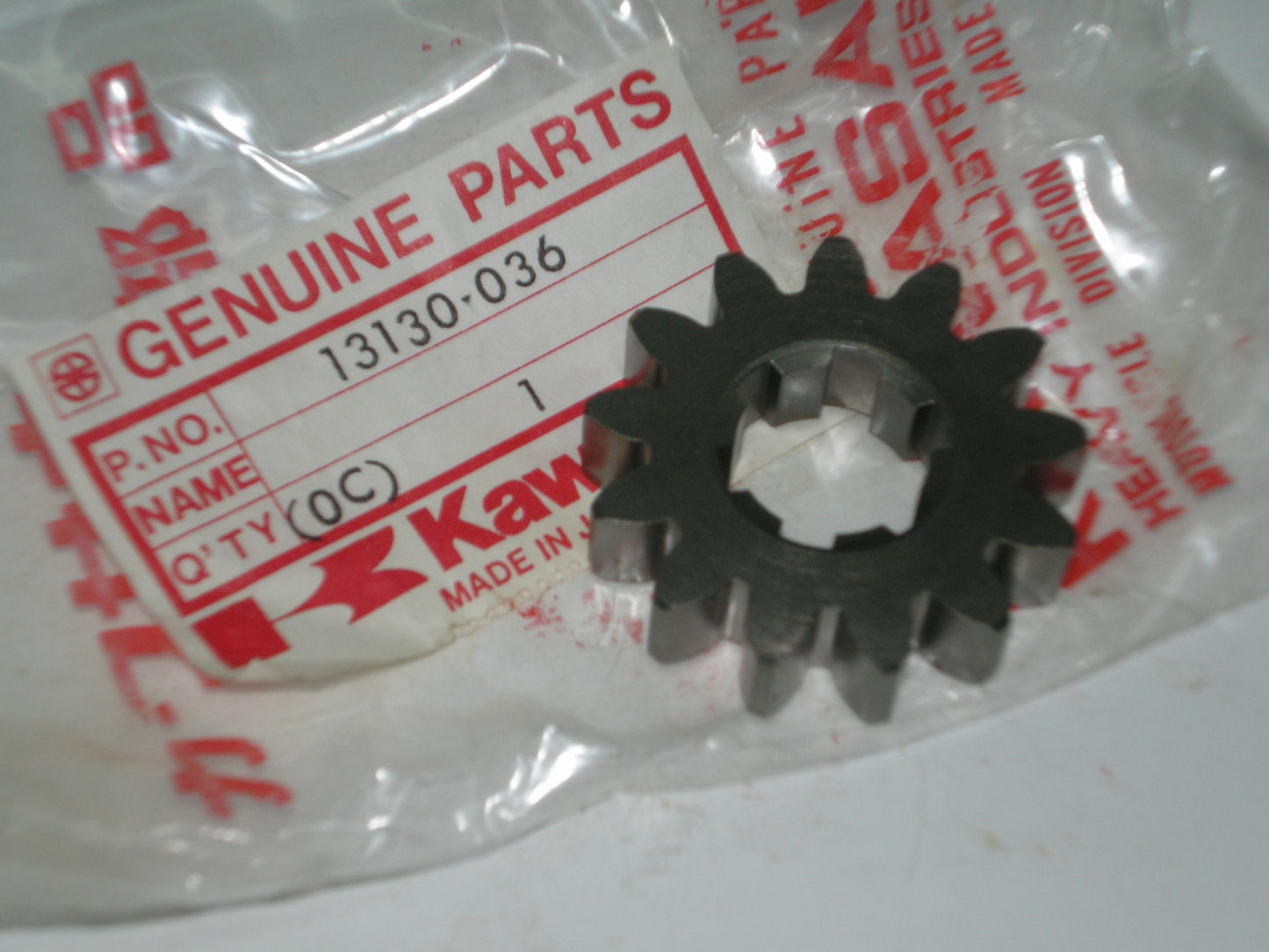 KAWASAKI KD125 KE125 KS125 KX125 Drive Shaft 2nd Gear 13130-036