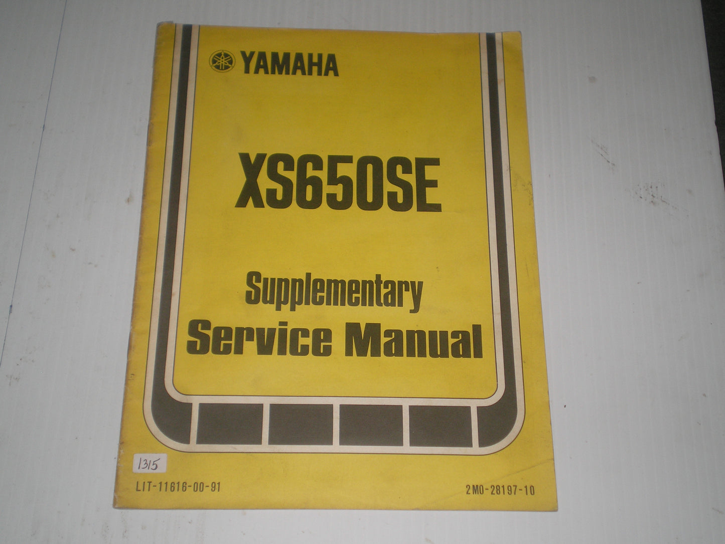 YAMAHA XS650 SE  XS650S E  1978  Service Manual Supplement  2M0-28197-10  LIT-11616-00-91   #1315