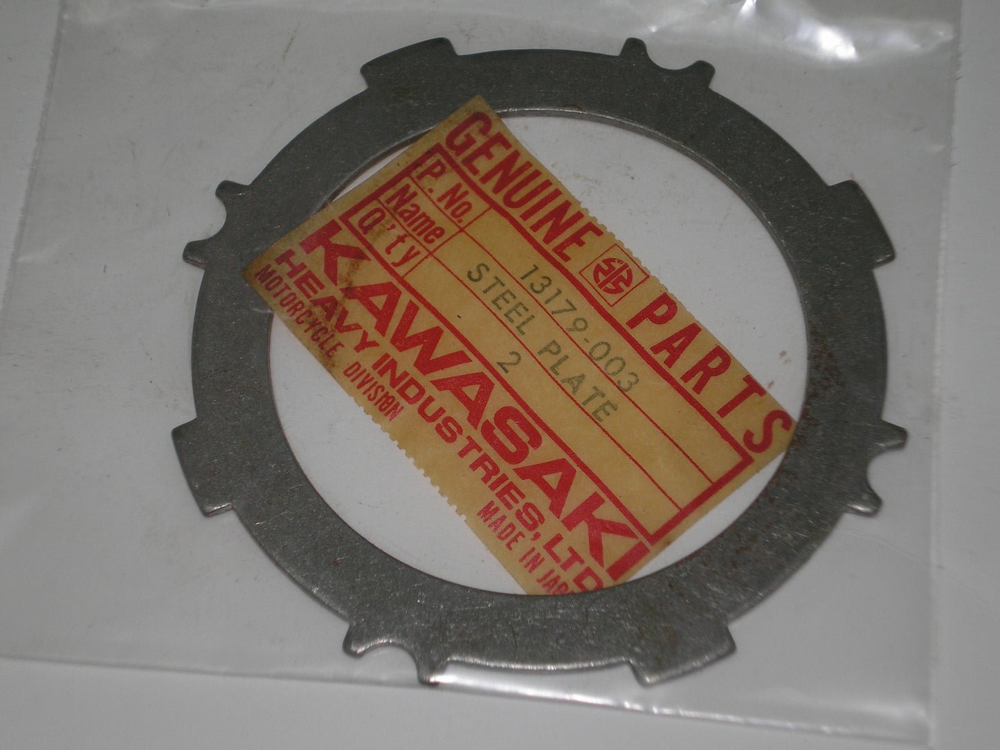 KAWASAKI KV75 MT1 Dynamite Clutch steel Plate 13179-003