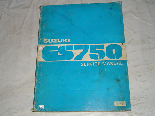 SUZUKI GS750 1980 Service Manual SR-8010 E-28 #131