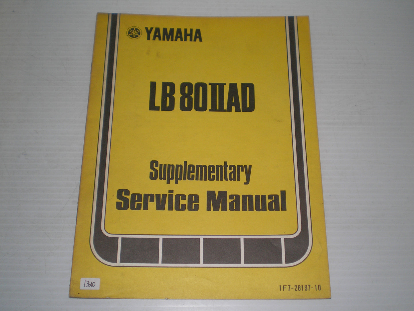 YAMAHA LB80 -IIAD  LB80IIAD  LB80 -2AD  1977  Service Supplement Manual  1F7-28197-10  LIT-11616-00-14  #1320