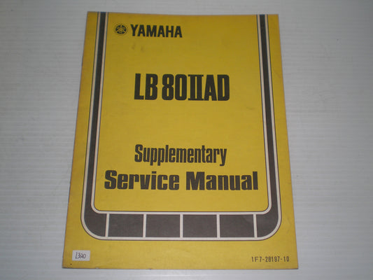 YAMAHA LB80 -IIAD LB80IIAD LB80 -2AD 1977 Service Supplement Manual 1F7-28197-10 LIT-11616-00-14 #1320