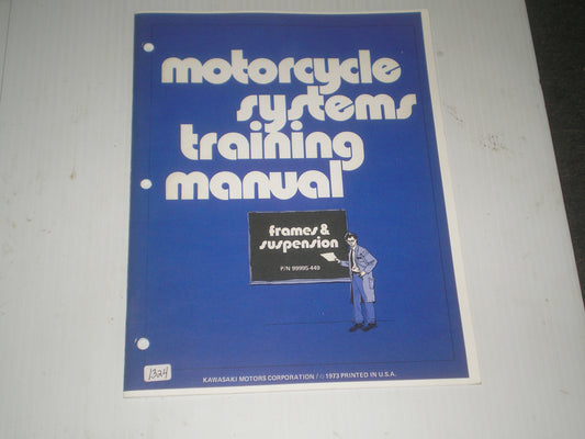 KAWASAKI 1973 Training Manual - Frames & Suspension 99995-449 #1324