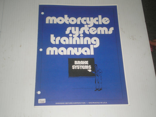 KAWASAKI 1973  Training Manual - Brake Systems  99995-440  #1325