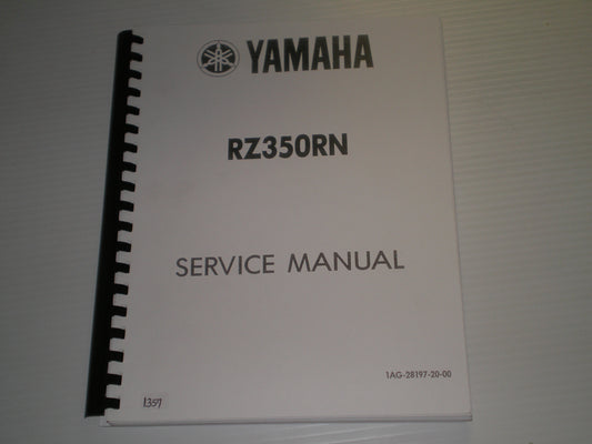 YAMAHA RZ350 RN  RZ350RN  1985  Service Manual  1AG-28197-20  #1357
